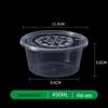 Disposable Transparent Round Plastic Soup Bowl with Lid