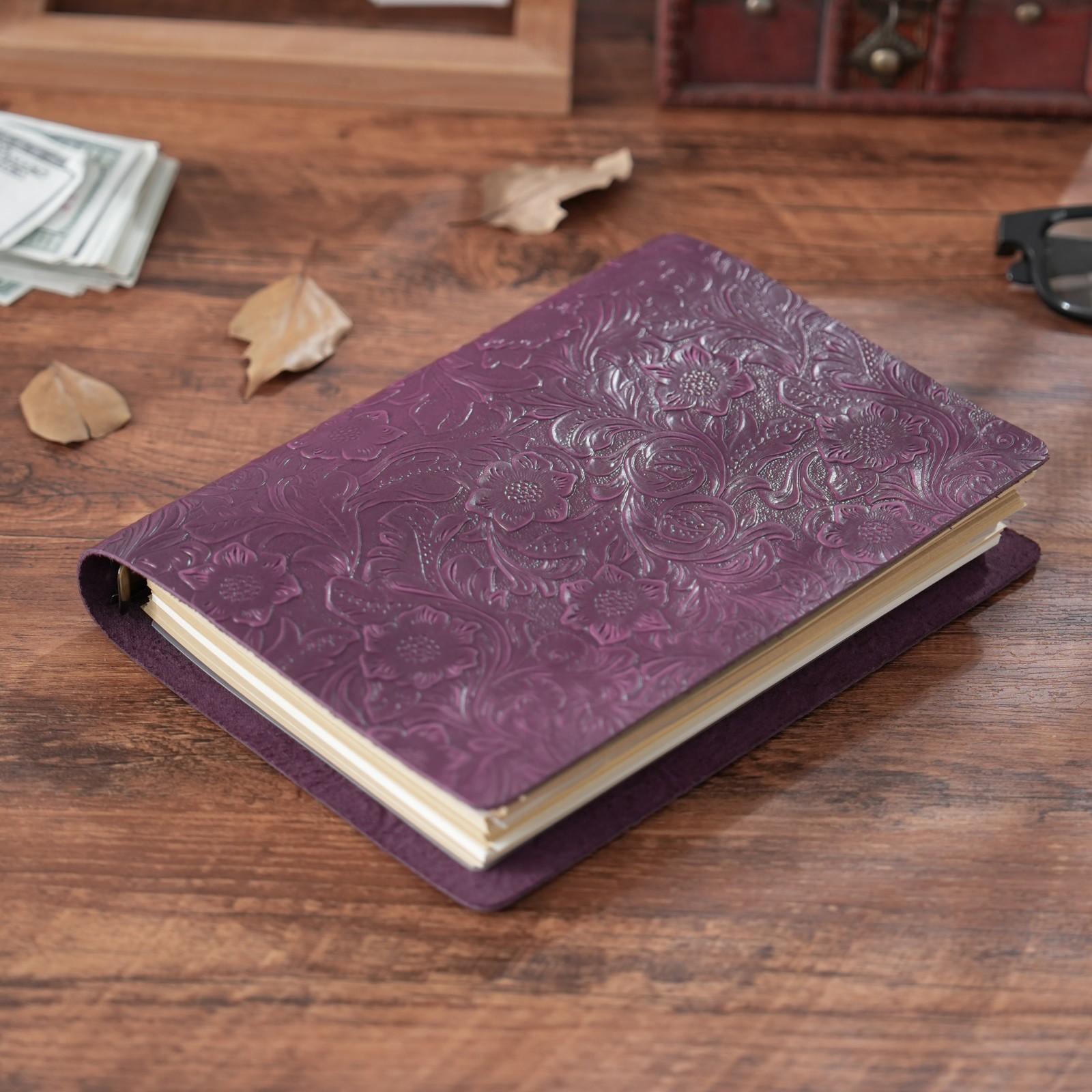 

Блокнот и журналы из натуральной кожи формата А5 с 6 кольцами, многоразовый винтажный органайзер для записей в школьном офисе