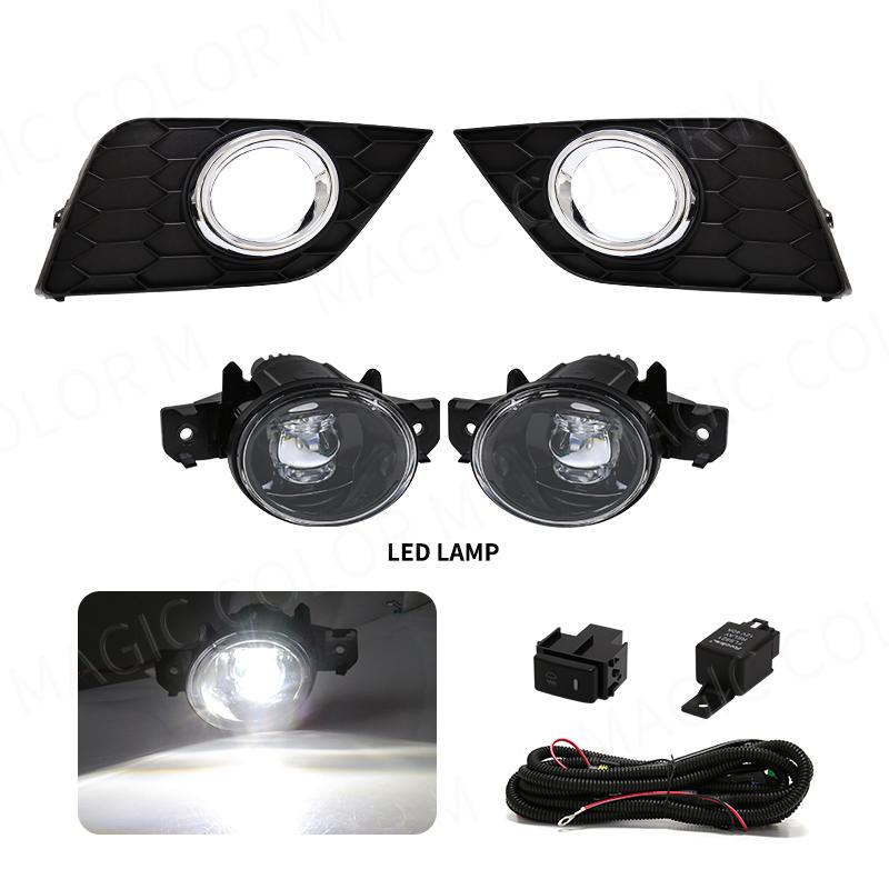 for Nissan Sentra Sylphy 2016 2017 2018 LED Fog Light Car DRL Daytime Running Lamp Bumper Driving Switch Relay Car Accessories