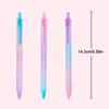 12pcs Medium-Oil Pen Set with Gradient Barrels and Blue Ink. 0.7mm Ballpoint Pen, Smooth Writing Without Ink Skipping, Perfect Stationery