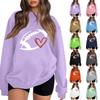 Unisex Lightweight Long Sleeve Neck Pullover with Fashion Print for Casual Daily Wear