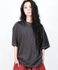 Deumakeu Outstitch Boxy Short Sleeve Tee - Charcoal