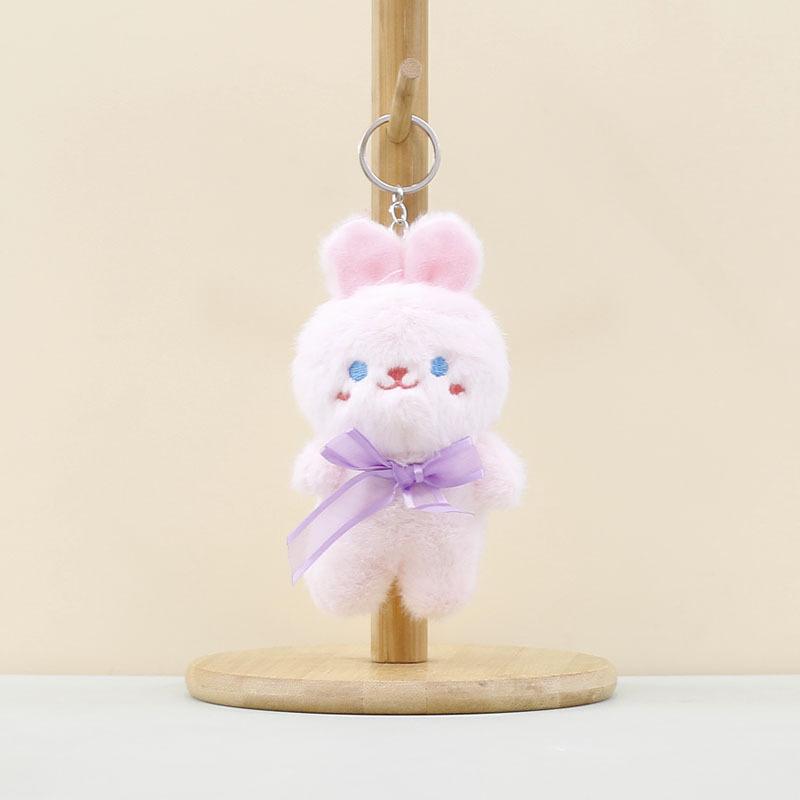 Bear Whimsical Stuffed Keychain And Lovely Bunny Bag Pendant For Use Everyday