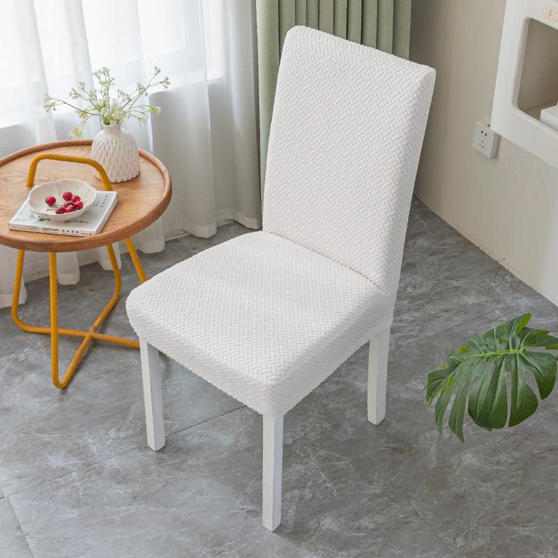 

Minimalist Dining Table Seat Cushion Seating Case Home Elastic Jacquard Chair Cover Dining Room Living Room Universal All-inclusive Chair Cover 42*38*38 cm