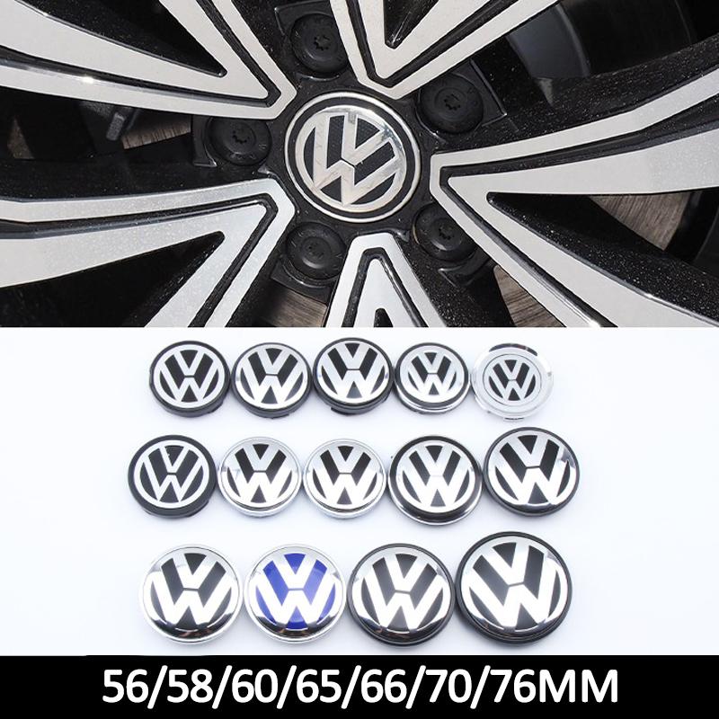 56/58/60/65/66/70/76MM 4pcs Car Emblem Wheel Center Caps Hub Cover Accessories for VOLKSWAGEN GTI Jetta Tiguan Golf POLO Passat