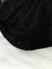 Baby Girl Cute Polka Dot Snow Fly Sleeve Mesh Skirt Black Triangle Jumpsuit