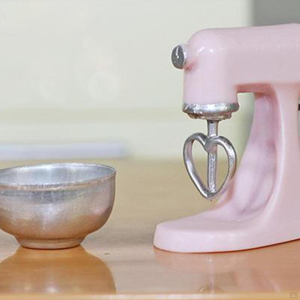 1/12 Dolls House Miniature Modern Electric Food Mixer Blender Home Kitchen Furniture Life Scene