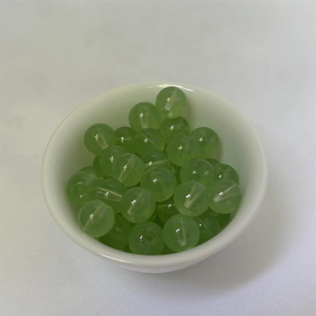 50Pcs 8mm Fun Candy Color Fashion Synthetic Exquisite Lilac Beads Faceted Purple Beads Bracelets Make Trend Jewelry Workmanship