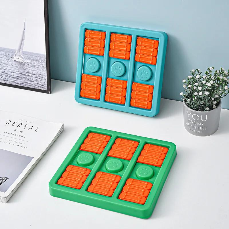 Dog Puzzle Toys Interactive Slow Feeder Game Plate Intelligence Training Toys for Boredom Relief and Hidden Treats