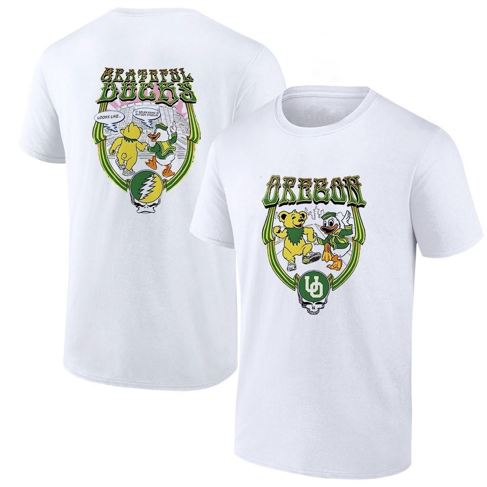 

Grateful Dead x Oregon Ducks 26 Yellow Bear and mascot to Autzen T-Shirt 4XL