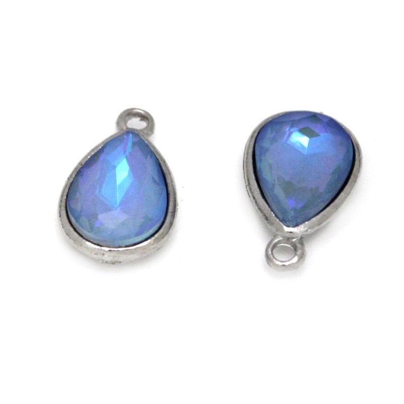 10Pcs Crystal Glass Charms Pendants Water Drop Shape Charms for DIY Necklace Earrings Pendant Beads Jewelry Making Accessories