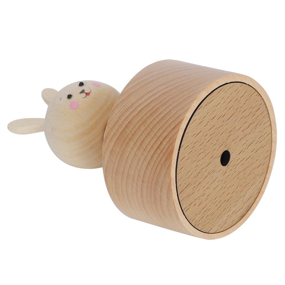 Animal Wooden Clockwork Music Boxes Children Kid Birthday Holiday Gifts Accessories
