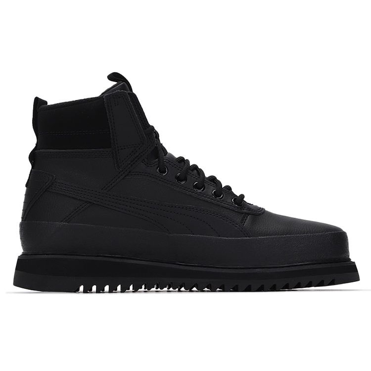 Puma Desierto V2 Wtr Rubber Two-Layer Cowhide Wear-Resistant Increased Height Comfortable Short Outdoor Boots Unisex Boots Black 380754-01