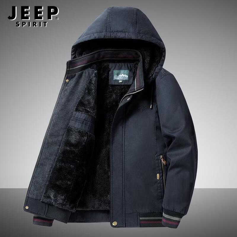 JEEP SPIRIT Men's Fleece-Lined Winter Utility Jacket
