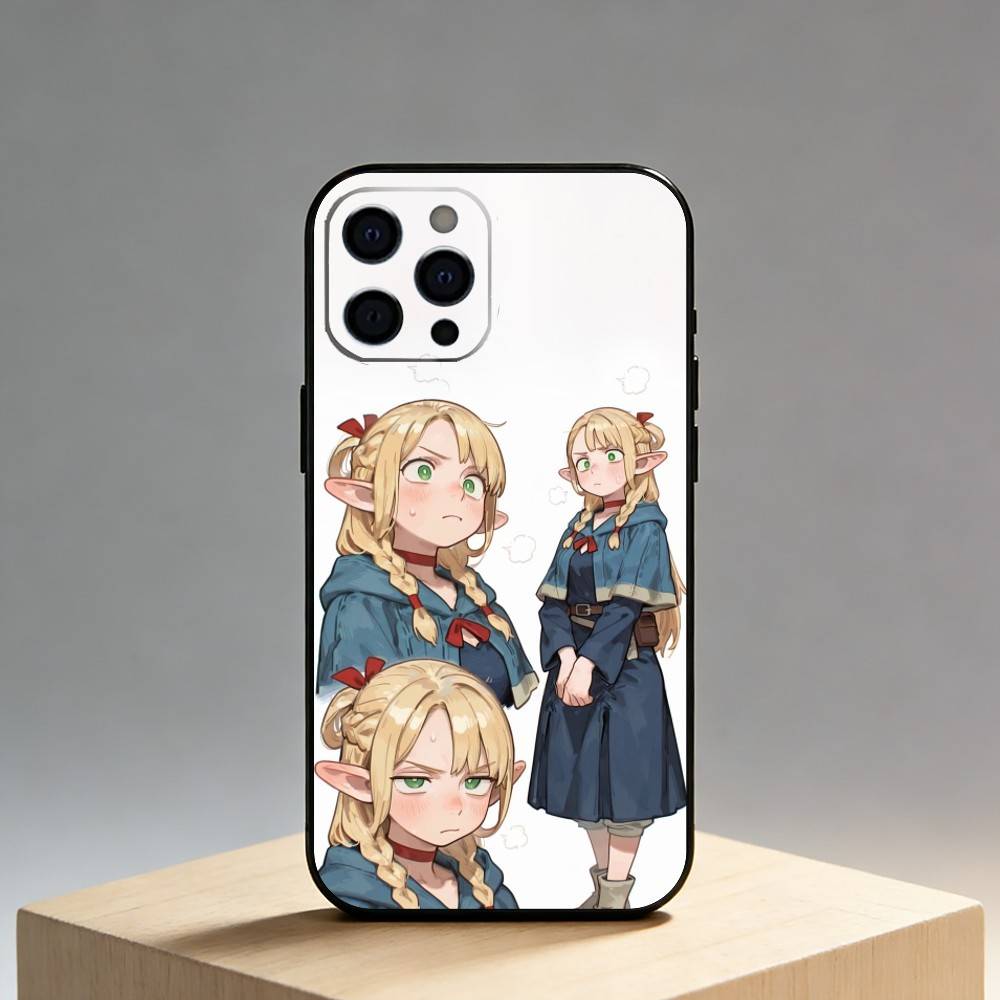 

D-Delecious In D-Dungeon Marcile Phone Case For iPhone17,16,15,14,13,12 Plus,Max Soft Silicone Black Cover iPhone13PRO