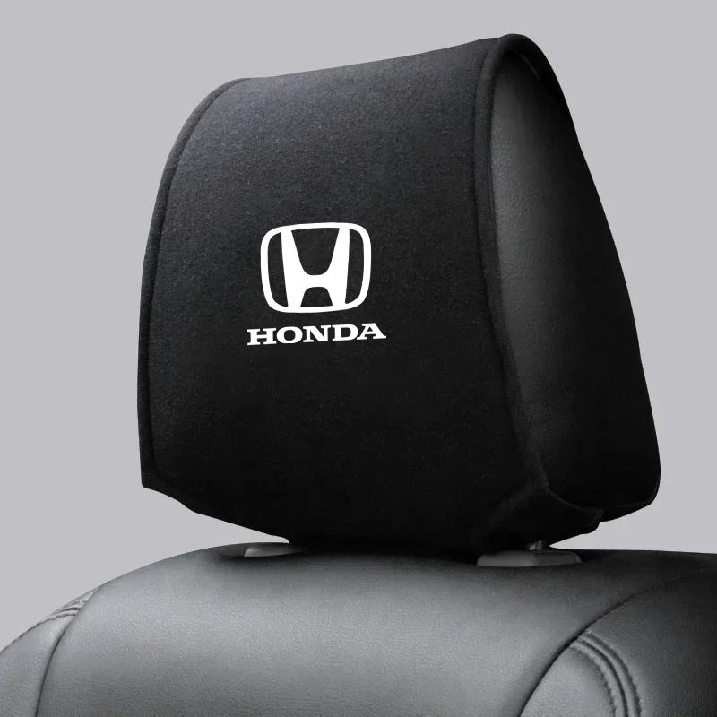 Car Accessory Seat Headrest Cover Auto Pillow Case Cushion Neck Cover For Honda Civic Fit Jazz Accord Pilo CRV Odyssey HRV Mugen