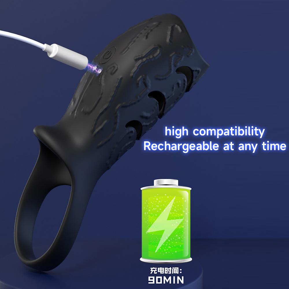 Penis Sleeve Vibrating Cock Ring with Clitoral G Spot Dual Stimulator APP Control Penis Ring Extender Adult Sex Toys for Men