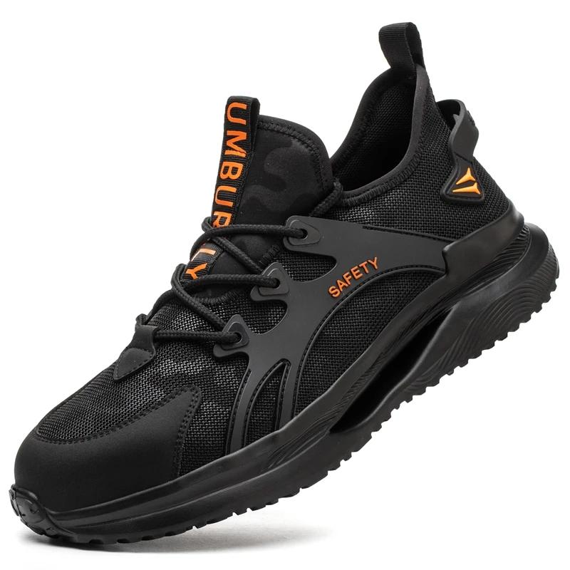 

anti puncture men safety shoes summer work sneakers with steel toe breathable work shoes for men protective shoes with metal toe 40