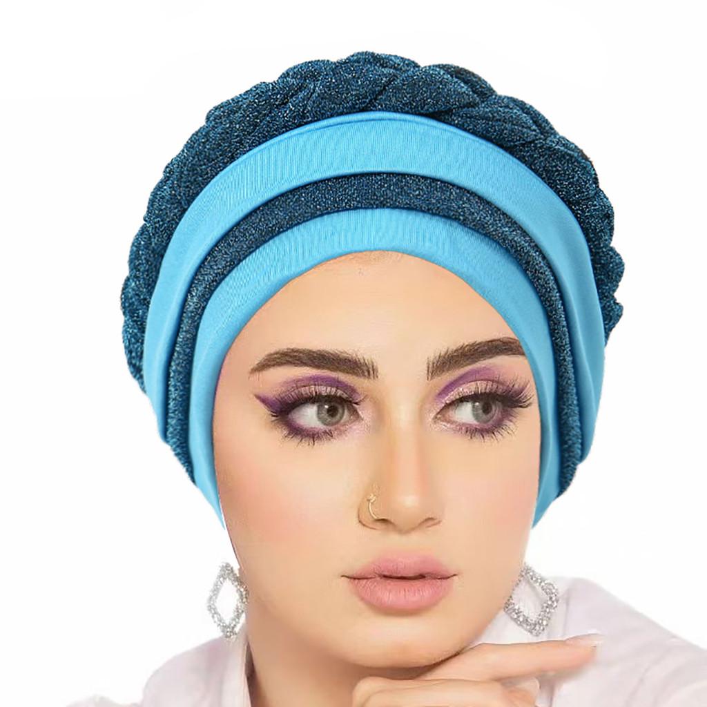 Polyester Kopftuch mit hellem Seidenzopf für Männer und Frauen