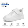 Kids White Leather Sneakers School Boys Girls Lightweight Non-Slip Casual Flat Shoes Ages 7-16