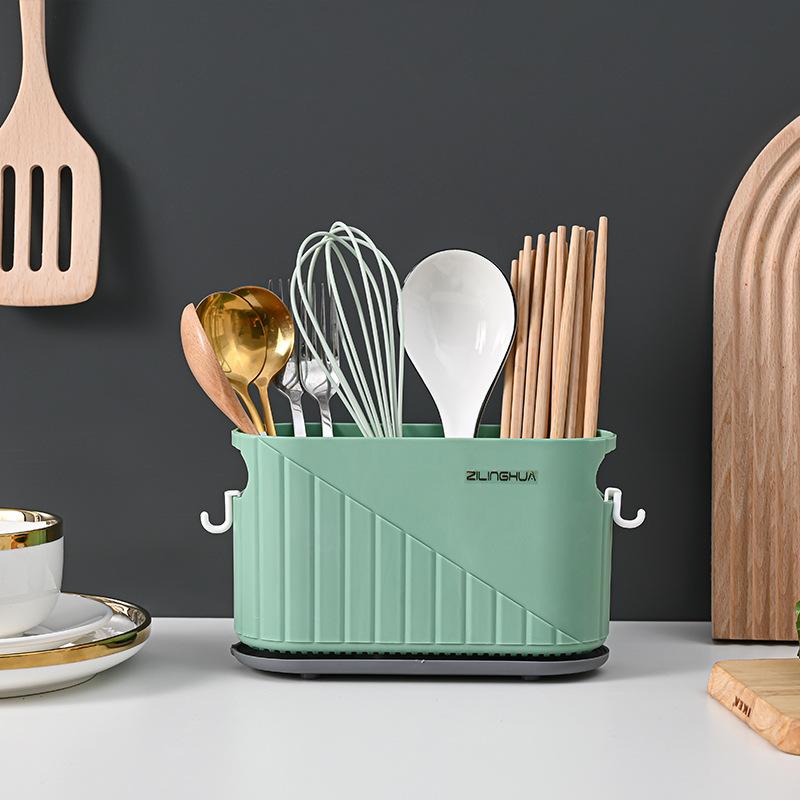 Home Kitchen Multifunctional Wall Mounted Water Filter Chopstick Shelf