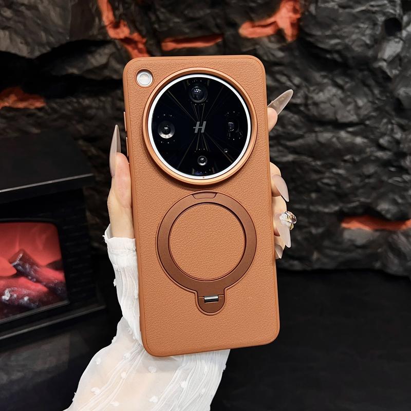 

For OPPO Find X8 Ultra X8s Case Magnetic PU Leather +TUP Edge Rotating Ring Stand Cover for Oppo Find X 8 Ultra OPPO Find X8 Ultra