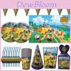 Adorable Animal Crossing Party Supplies For Kids Enhance Birthday Atmosphere With Plates And Tablecloth