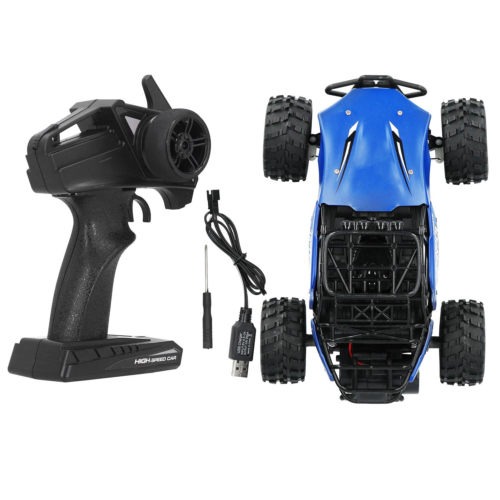 

1 18 RC Climbing Crawler Car Alloy Off Road Vehicle Remote Control Electric Child Toy 2.4G синій