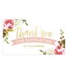 30 Stück Blattblumen Dankeskarten mit Umschlagaufklebern Einladungen Innen leer Grußkarten Postkarten Geschenkkarten 9X5,4cm