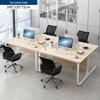 Office Workstation Desk Set with Chairs