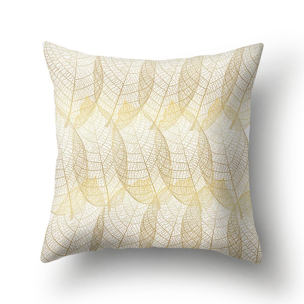 Golden Geometric Puzzle Array Pillow Car Pillow Long Pillow Cushion