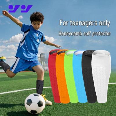 Jugend Waben Kniebandage Socken: Kollisionsschutz, Rutschfest, Atmungsaktiver Beinschutz für Fußball, Basketball und Radfahren.