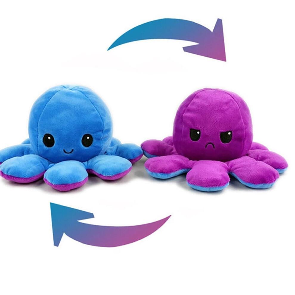 Wende-Oktopus Plüschtier | Doppelseitiges Flip Octopus Spielzeug