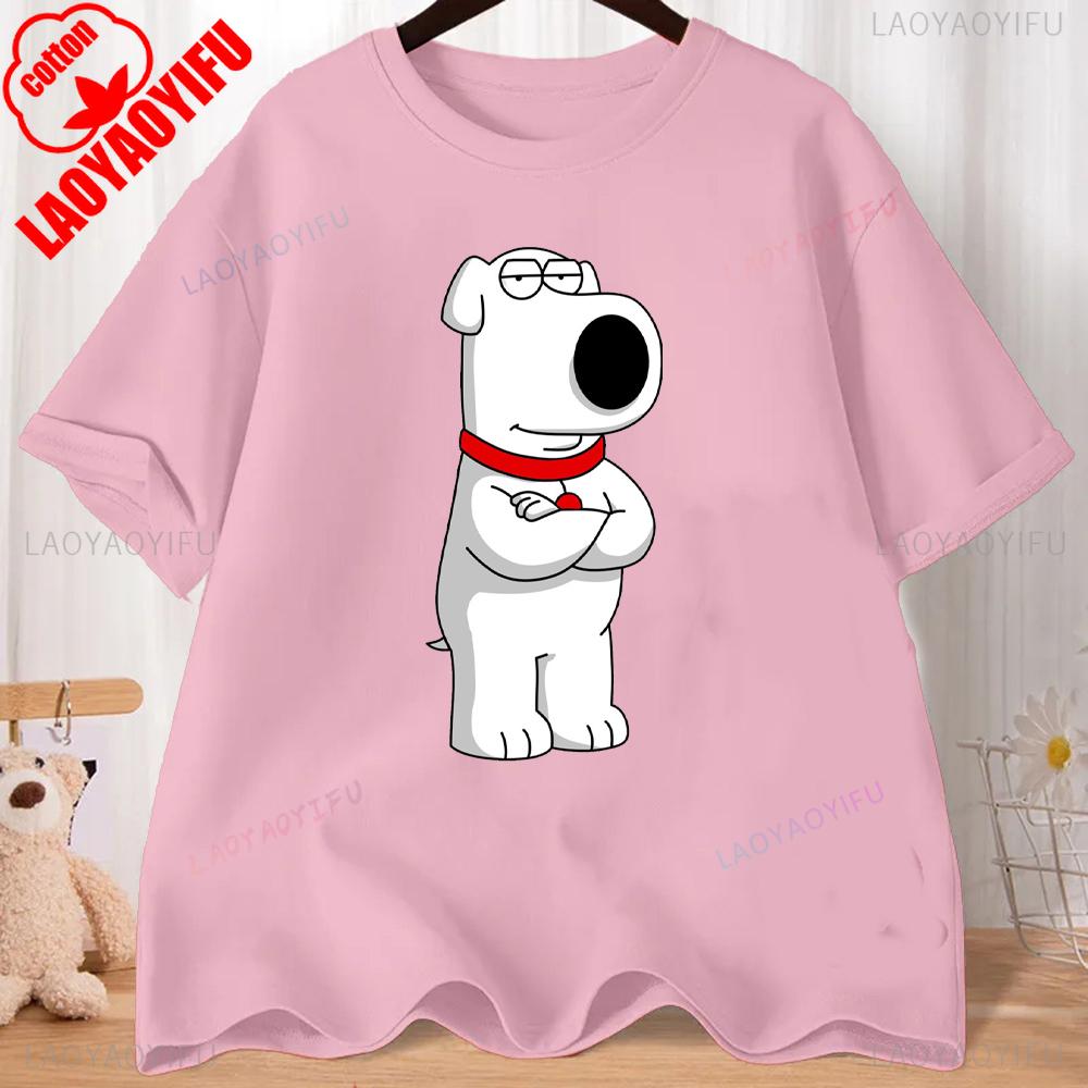FMILY GUY Stewie Tattoo Brian Cartoon FMILY GUY Bedrucktes T-Shirt für Fitnesstraining, Joggen und Outdoor-Aktivitäten