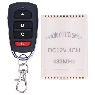 433Mhz 12V Garage Door Remote Control Opener 4CH Wireless Relay Transmitter Receiver Module Kit