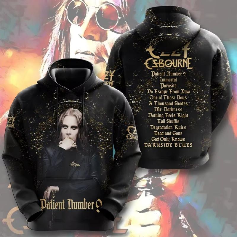 Men's Hoodie New Rock Ozzy Osbourne Band 3d Print Hoodies Men Women Fashion Street Hoodie Sweatshirt Women Coat Hip Hop Sudadera