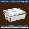 Small 304 Stainless Steel Rectangular Food Prep Container