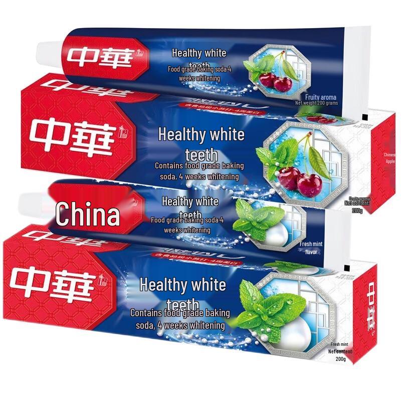 Zhonghua Baking Soda Whitening Toothpaste - Mint & Fruit (4x200g)
