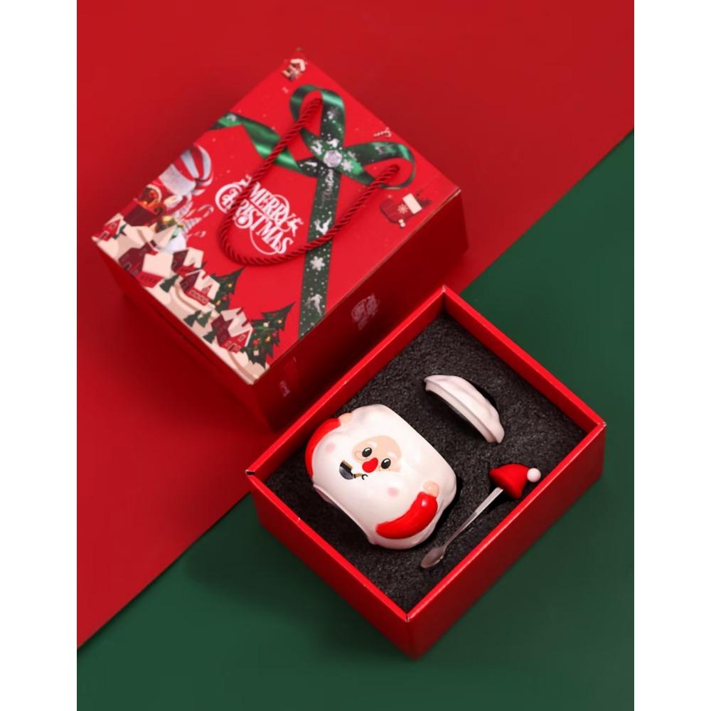 Creative Cartoon Santa Claus Ceramic Cup Christmas Cup Creative Mug Christmas Coffee Cup Gift Cup Set