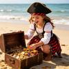 Halloween Pirate Costume Set for Party Performances