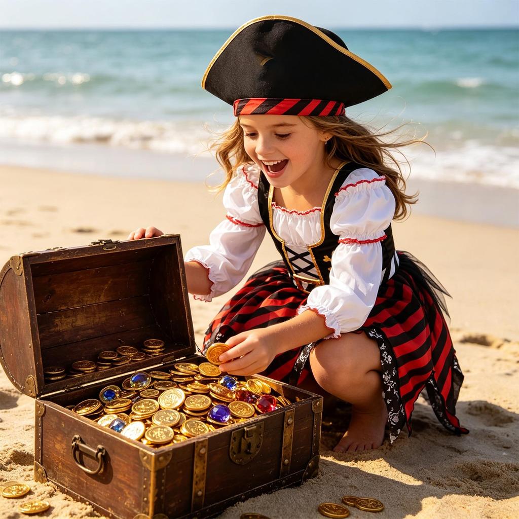 Halloween Pirate Costume Set for Party Performances