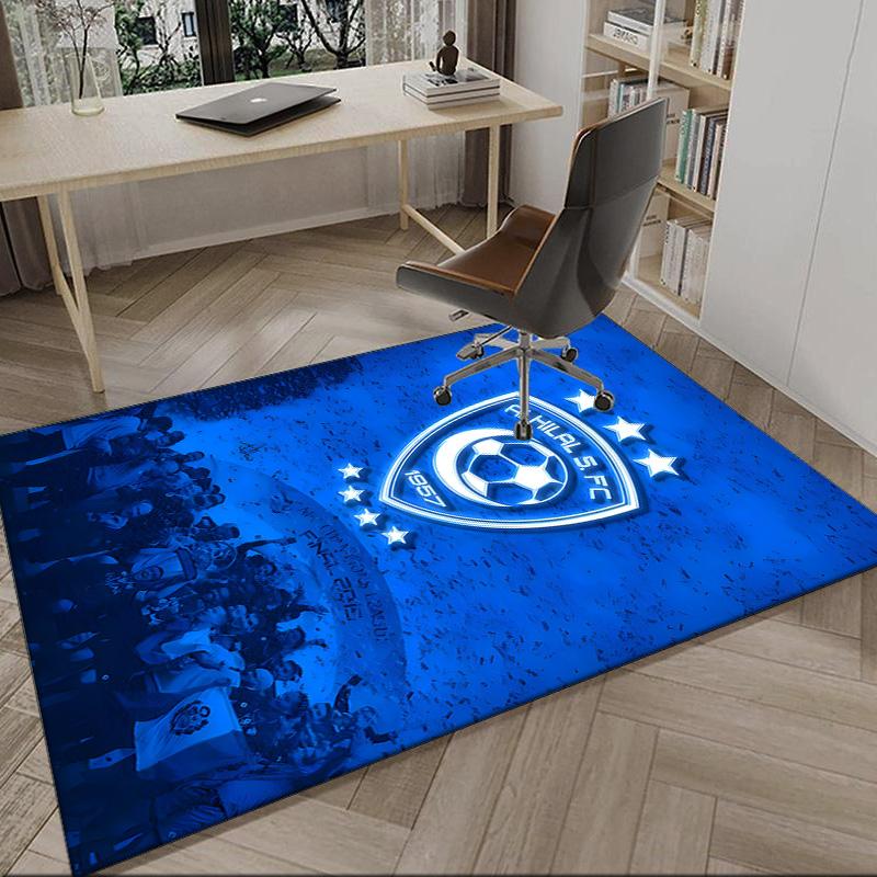 Al Hilal Crest Carpet, Kitchen Rugs, Yoga Mat, Non-Slip Mats, Rug for Bathroom, Living Room bedroom, Camping Rugs Christmas Gift