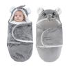 Baby Plush Hooded Sleeping Bag, 62cm, Suitable for Babies 0-3 Months (2)