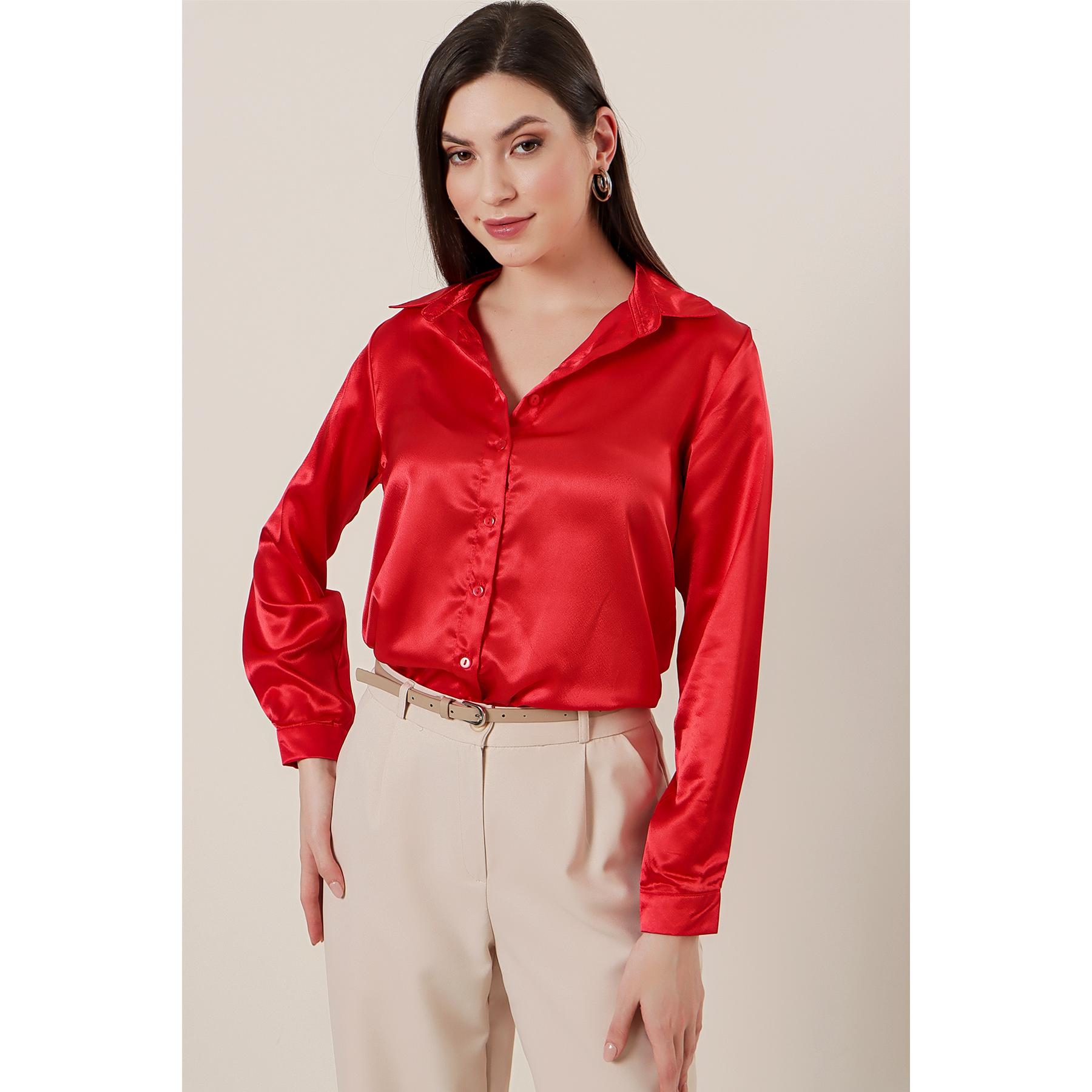 

Легкая атласная рубашка