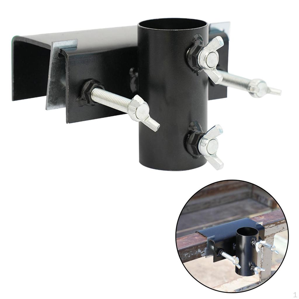 Deck Umbrella Holder Fixed Clip Heavy Duty Anti Slip Parasol Clamp Bracket Railing