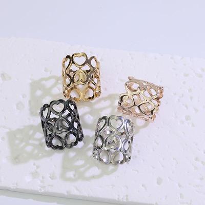 Double-layer Heart Alloy Scarf Buckle for Women