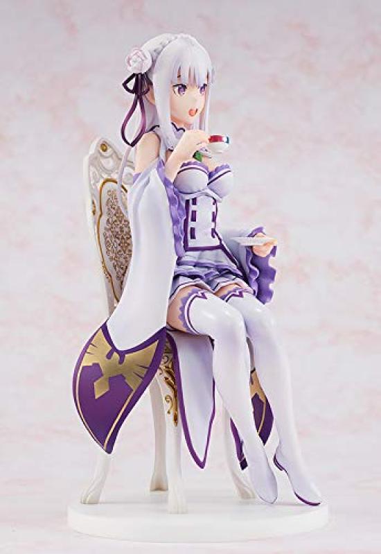 KDcolle Starting Life In Another World Emilia Tea Party Scale ABS PVC Complete Figure ReZero - Ver. 1/7 & Pre-painted