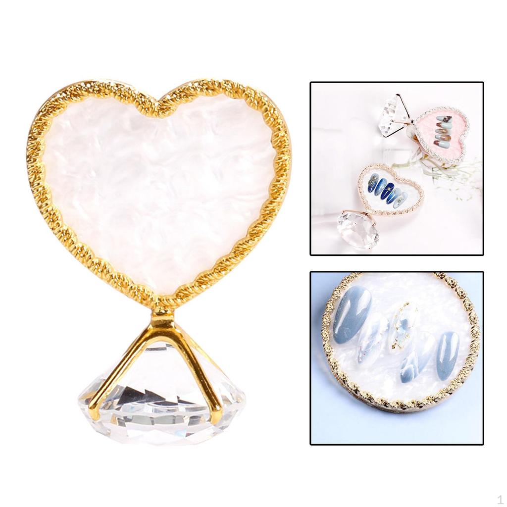 w/ Diamond Base Makeup Board Color Mixing Plate for of Nail , Pigments, Eye Shadows,