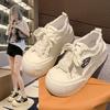 Xiaoxiangfeng Canvas Shoes Women's 2025 New Summer Ins Versatile Little White Shoes with Skirt Board Shoes