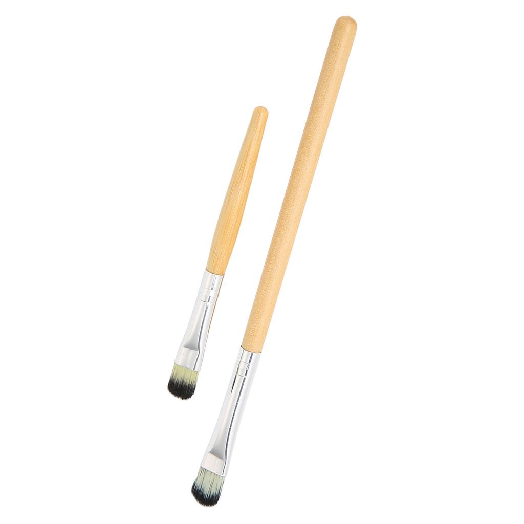 2Pcs Flux Brush Different Size Small Portable Soft Bristles Comfortable Handle Scratch Brush for